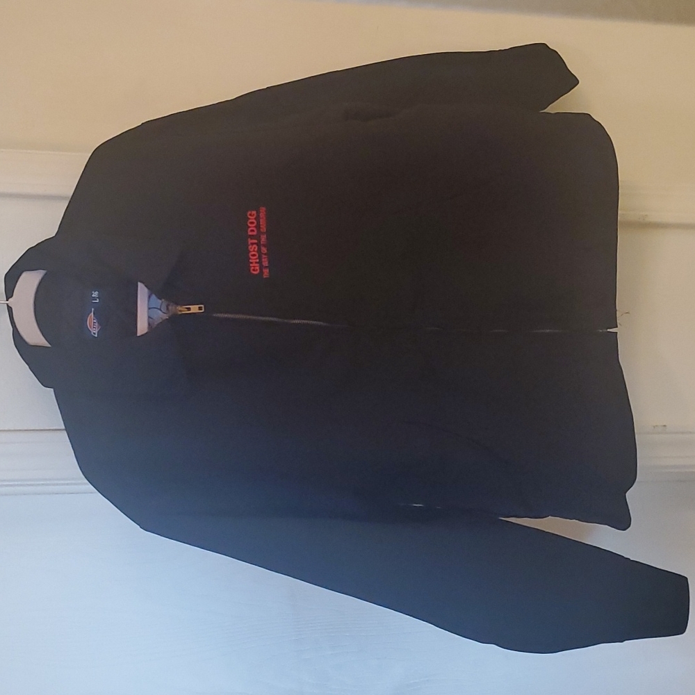 Dickies Jacket size Large unisex black with Red Embroidery TV Memorabilia
